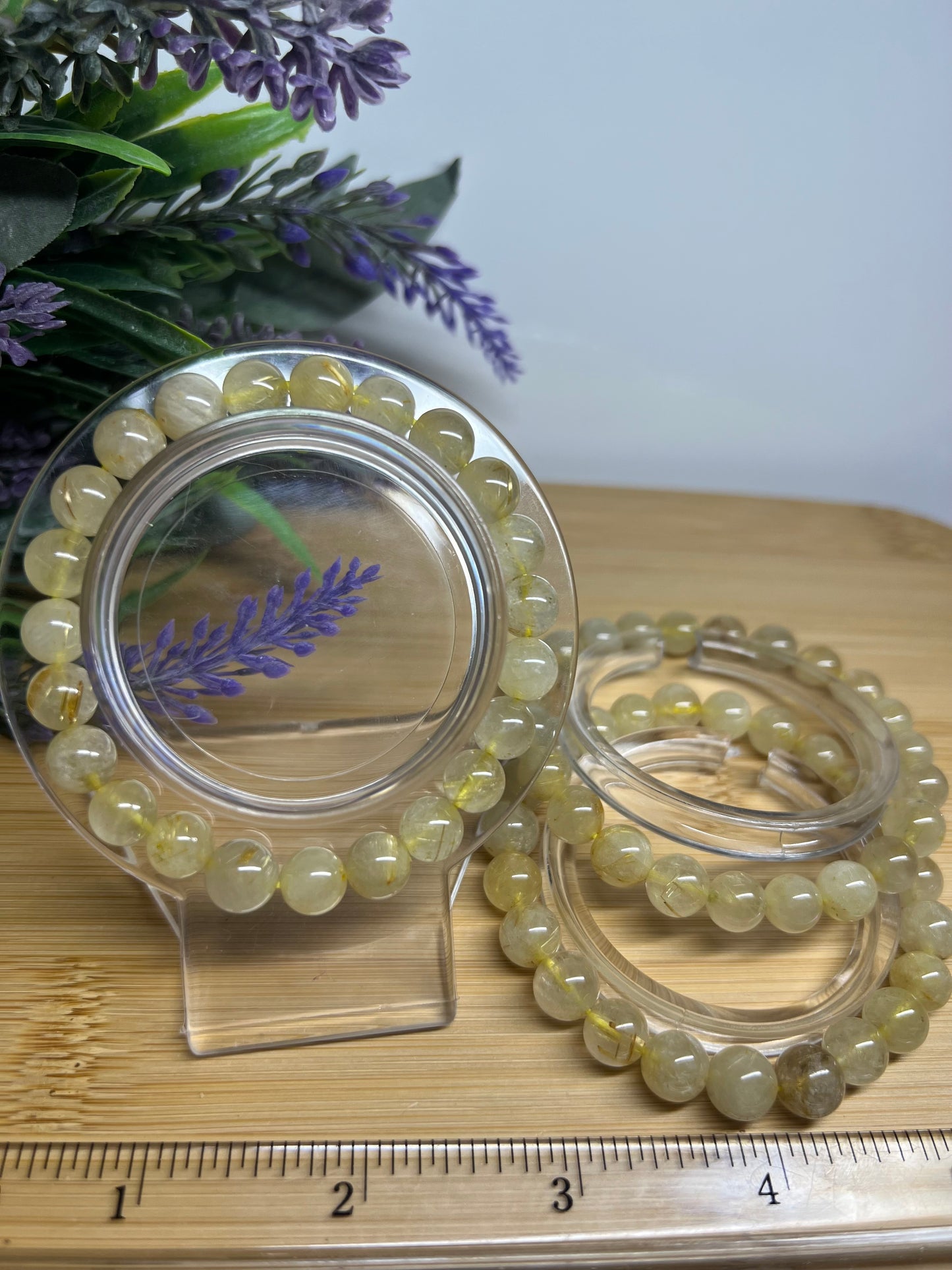 Golden Rutilated Quartz Bracelet 8MM