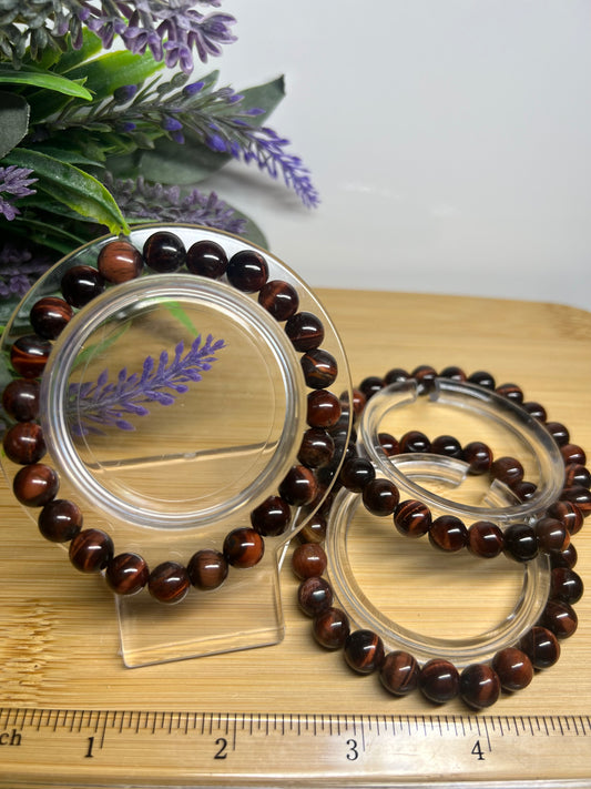 Red Tigers Eye Bracelet 8MM